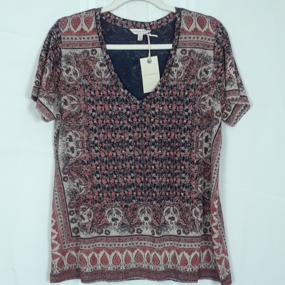 Lucky Brand Tops - NWT LUCKY BRAND size L short sleeve top